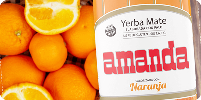 yerba mate amanda naranja pomarańczowa